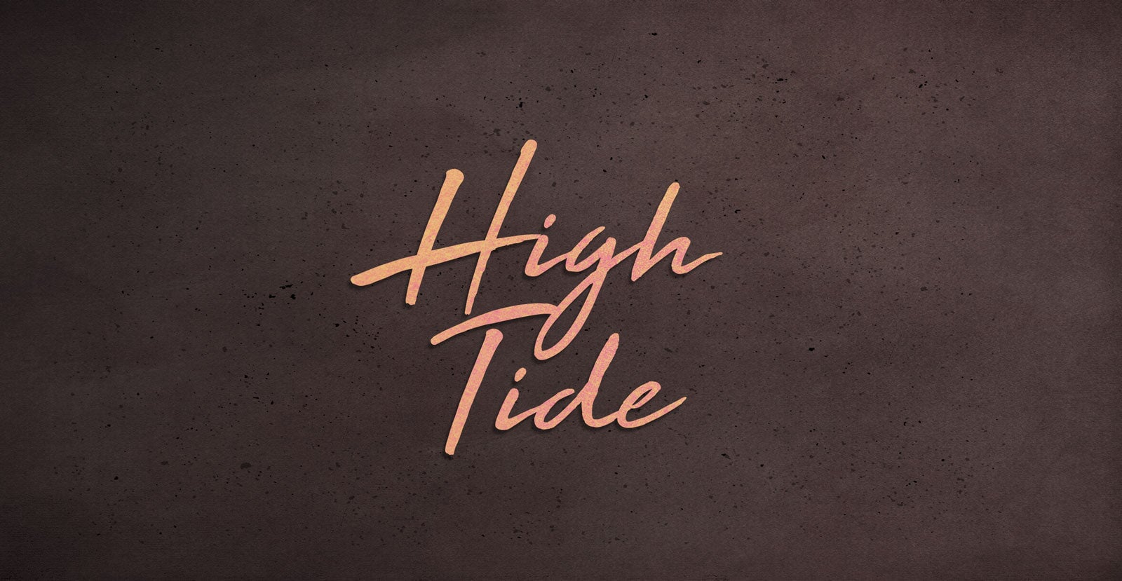 High Tide Handwritten Brush Script Font - BLKBK Type - Hand Drawn Script Font