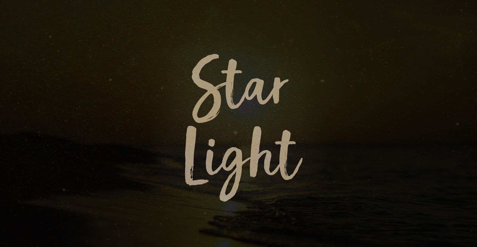 Star Light Handwritten Brush Script Font - BLKBK Type - Hand Drawn Script Font