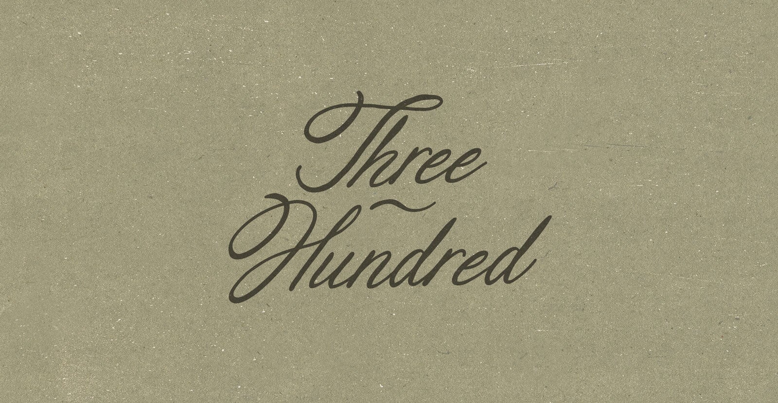 Three Hundred Handwritten Brush Script Font - BLKBK Type - Hand Drawn Script Font