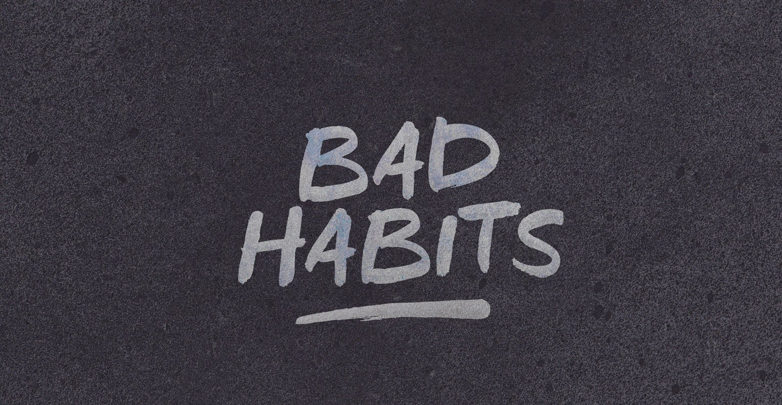 Bad Habits Handwritten Brush Script Font - BLKBK Type - Hand Drawn Script Font