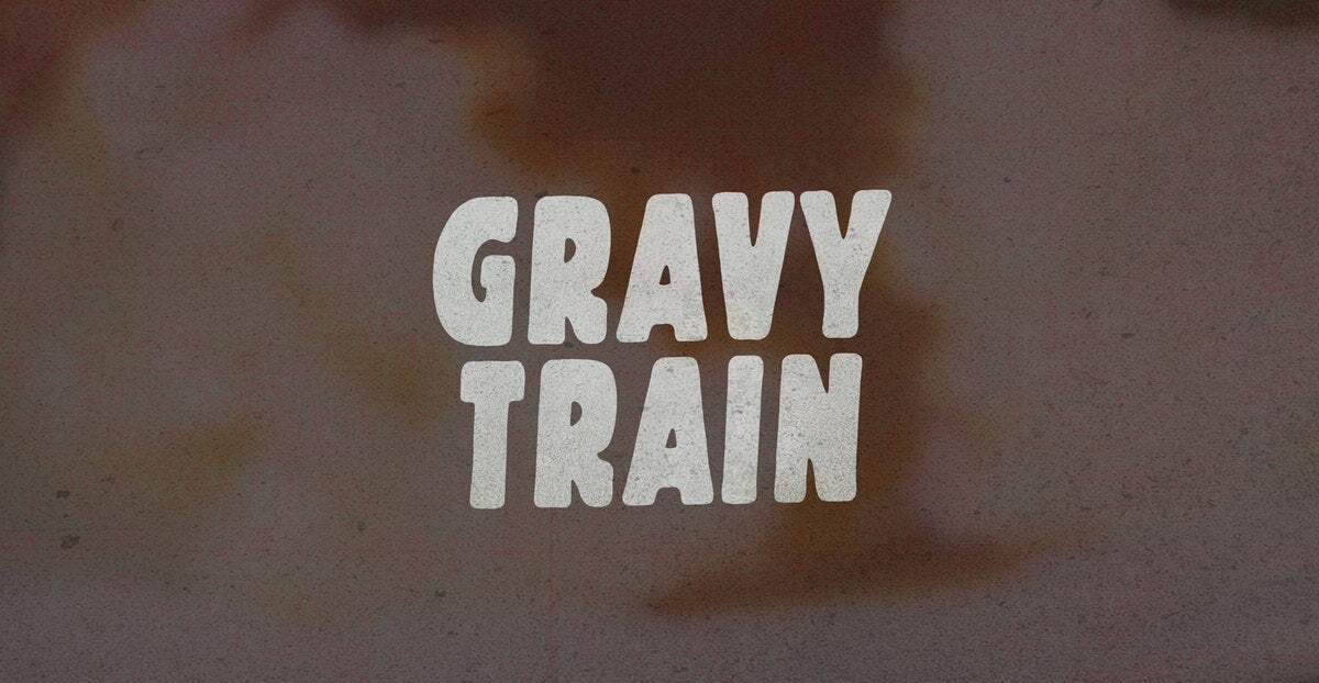 Gravy Train Handwritten Brush Font - BLKBK Type - Hand Drawn Script Font
