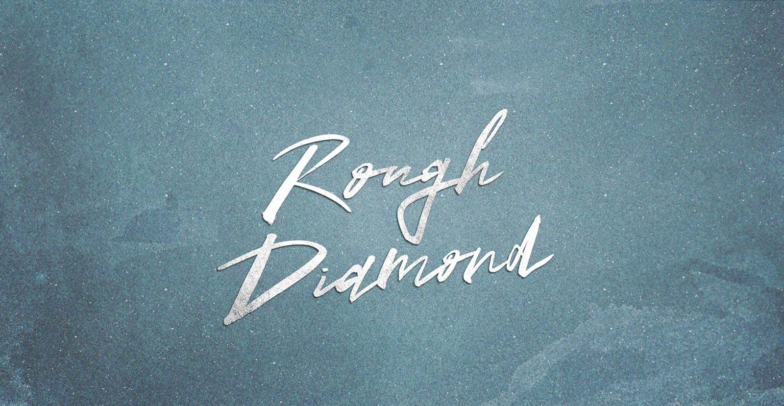 Rough Diamond Handwritten Brush Script Font - BLKBK Type - Hand Drawn Script Font