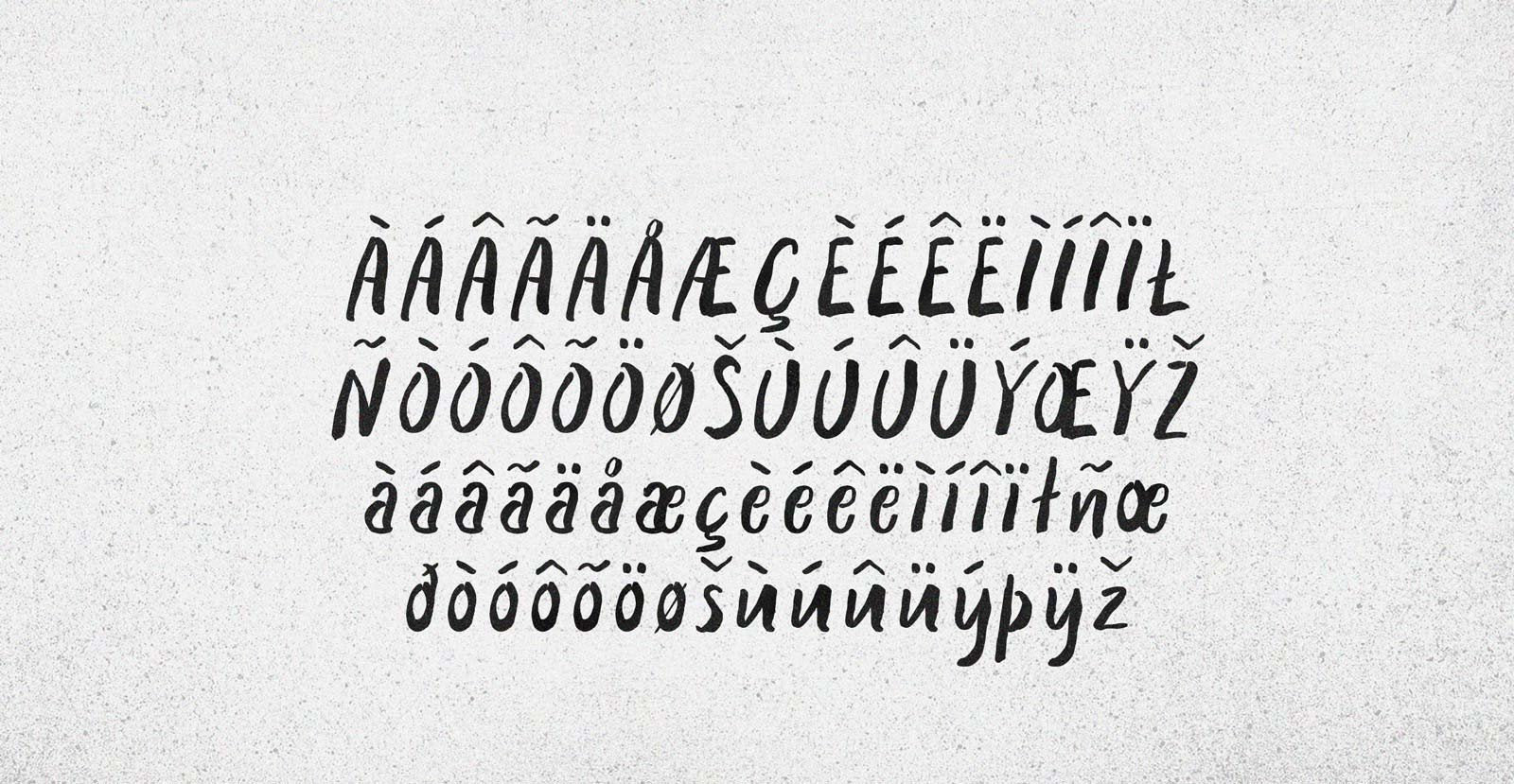 Wreck Effect Handwritten Brush Font - BLKBK Type - Hand Drawn Script Font