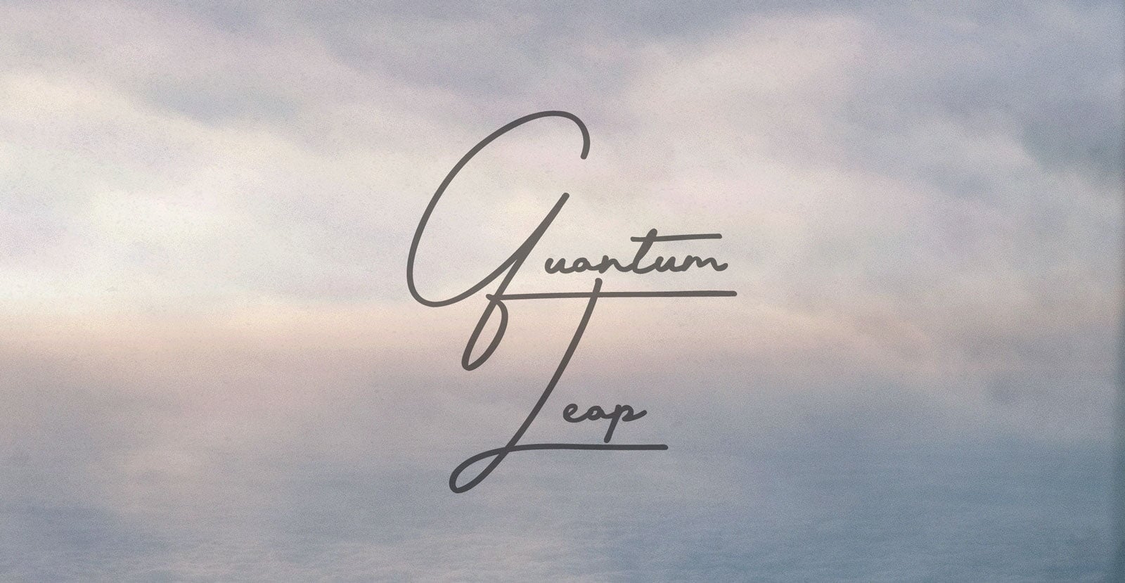 Quantum Leap Handwritten Pen Script Font - BLKBK Type - Hand Drawn Script Font
