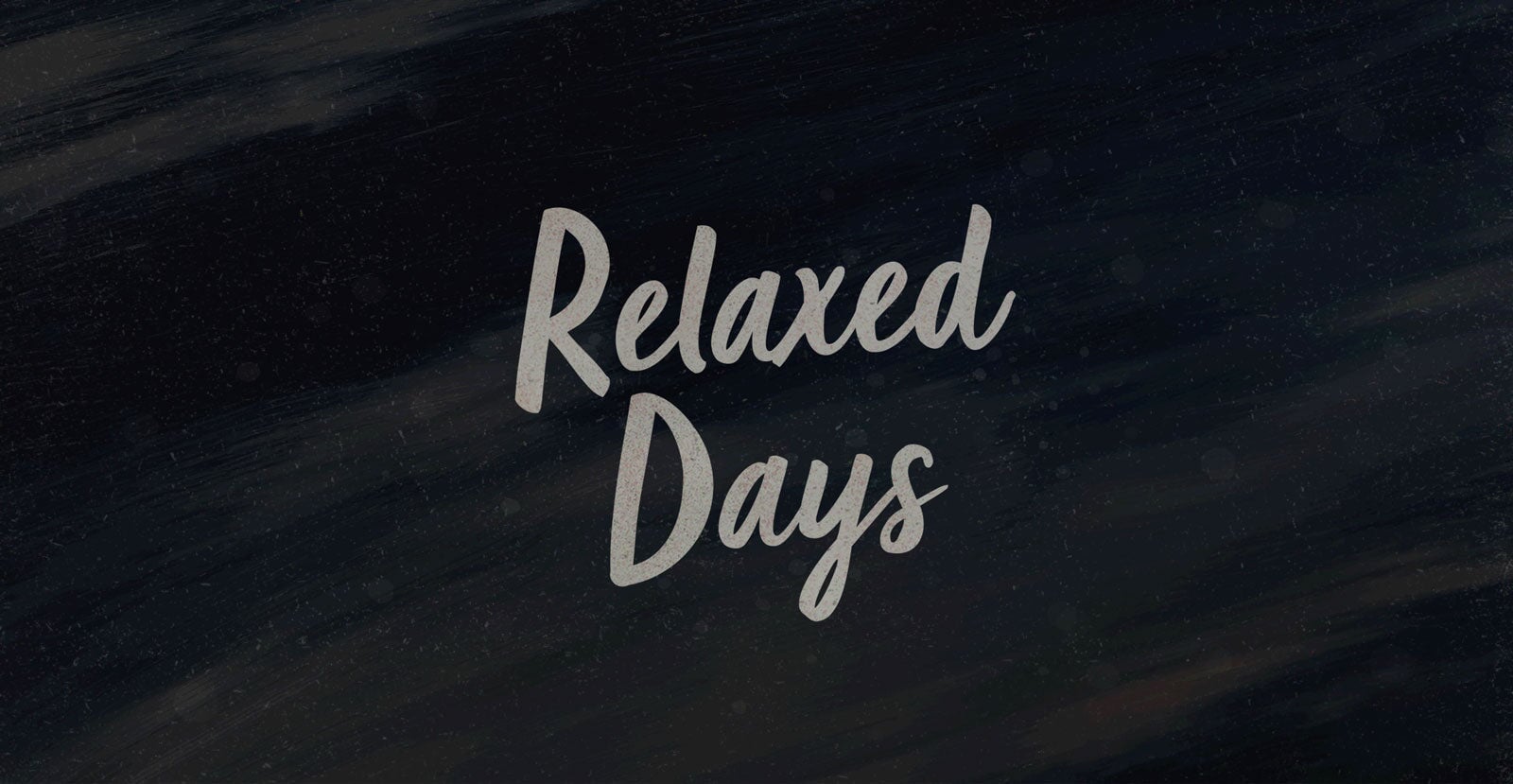 Relaxed Days Handwritten Brush Script Font - BLKBK Type - Hand Drawn Script Font