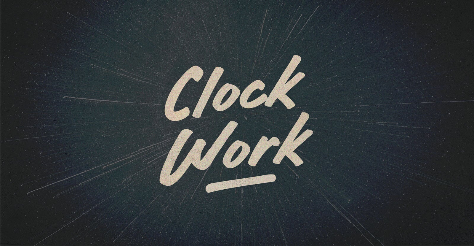 Clock Work Handwritten Brush Script Font - BLKBK Type - Hand Drawn Script Font