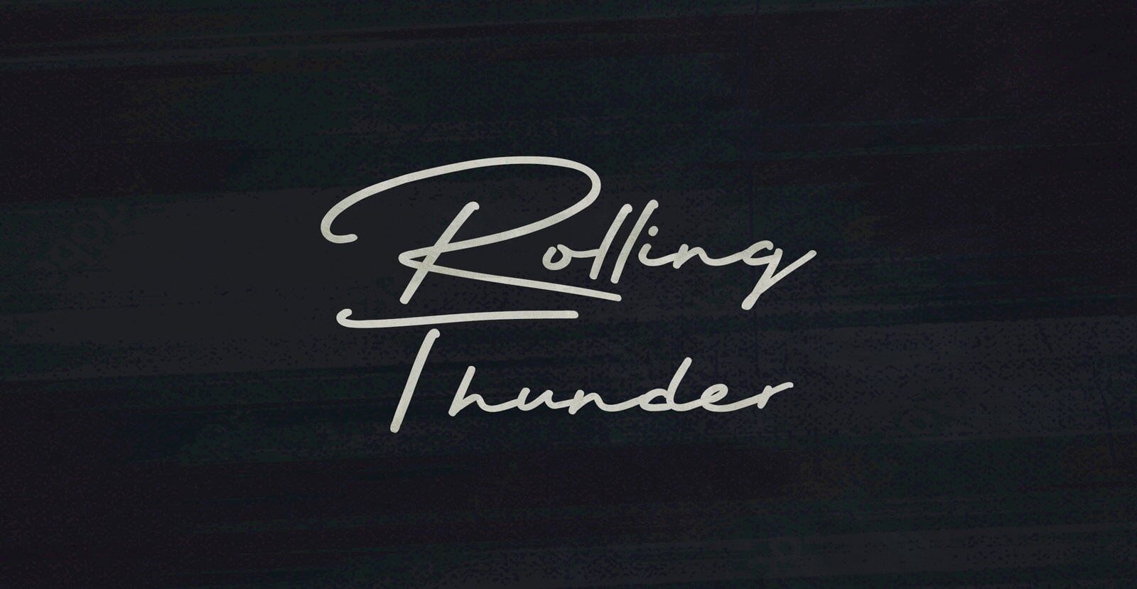 Rolling Thunder Handwritten Brush Script Font - BLKBK Type - Hand Drawn Script Font