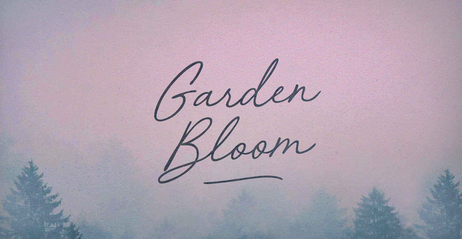 Garden Bloom Handwritten Brush Script Font - BLKBK Type - Hand Drawn Script Font