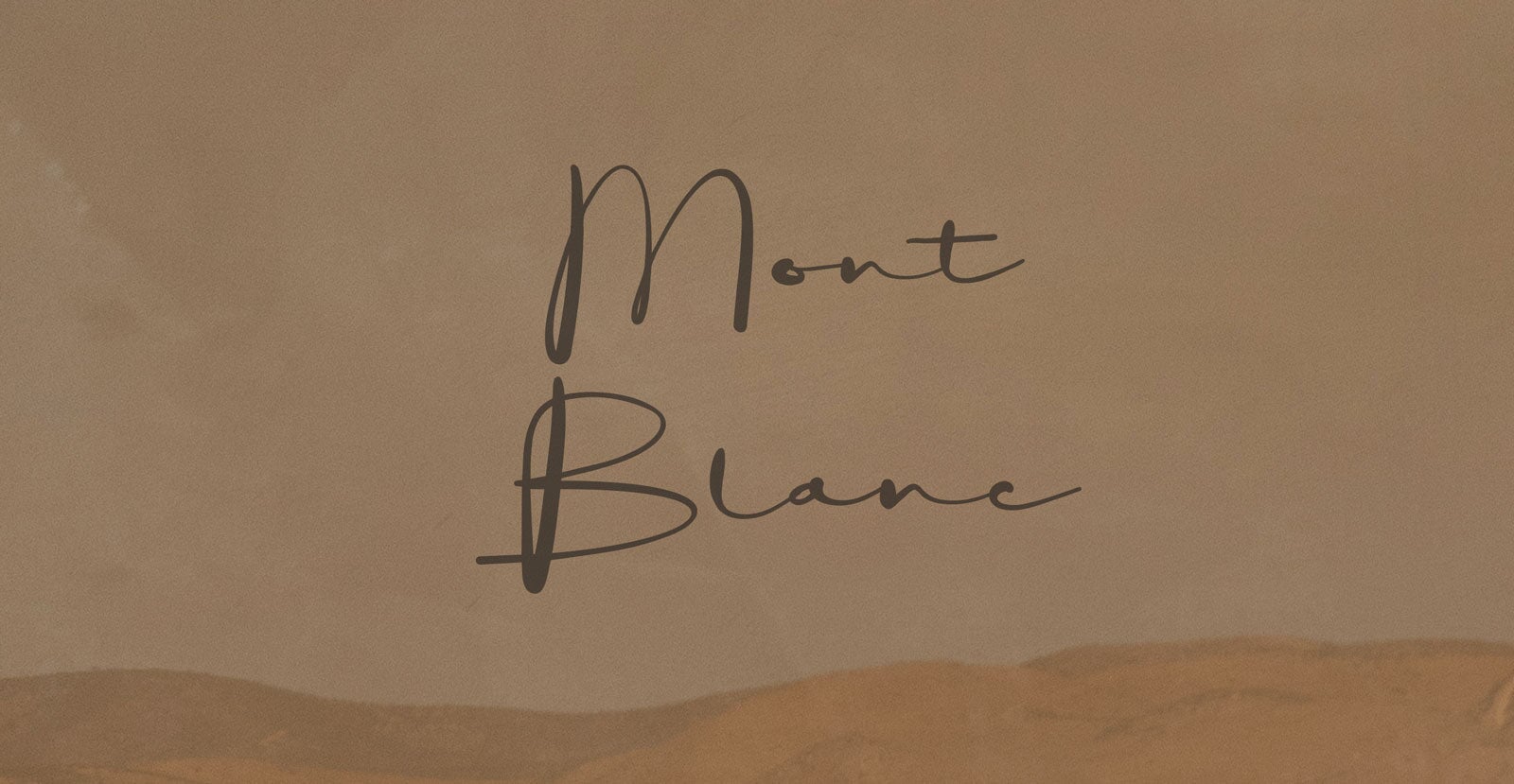 Mont Blanc Handwritten Pen Script Font - BLKBK Type - Hand Drawn Script Font