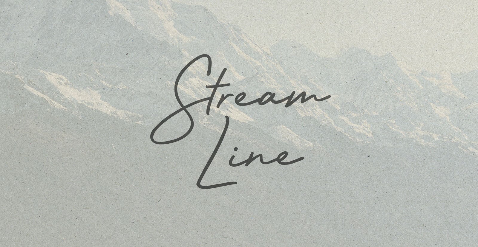 Stream Line Handwritten Pen Script Font - BLKBK Type - Hand Drawn Script Font