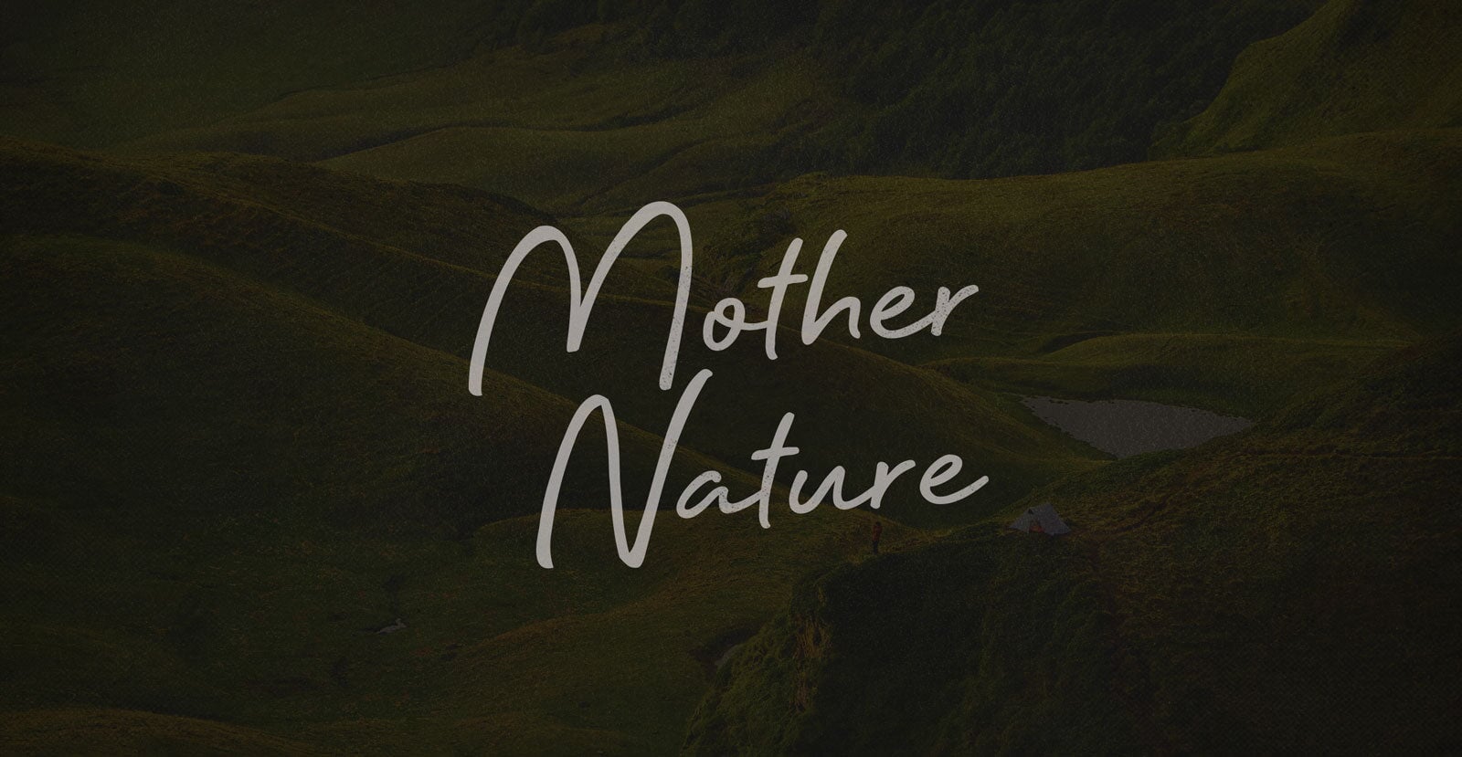 Mother Nature Handwritten Brush Script Font - BLKBK Type - Hand Drawn Script Font