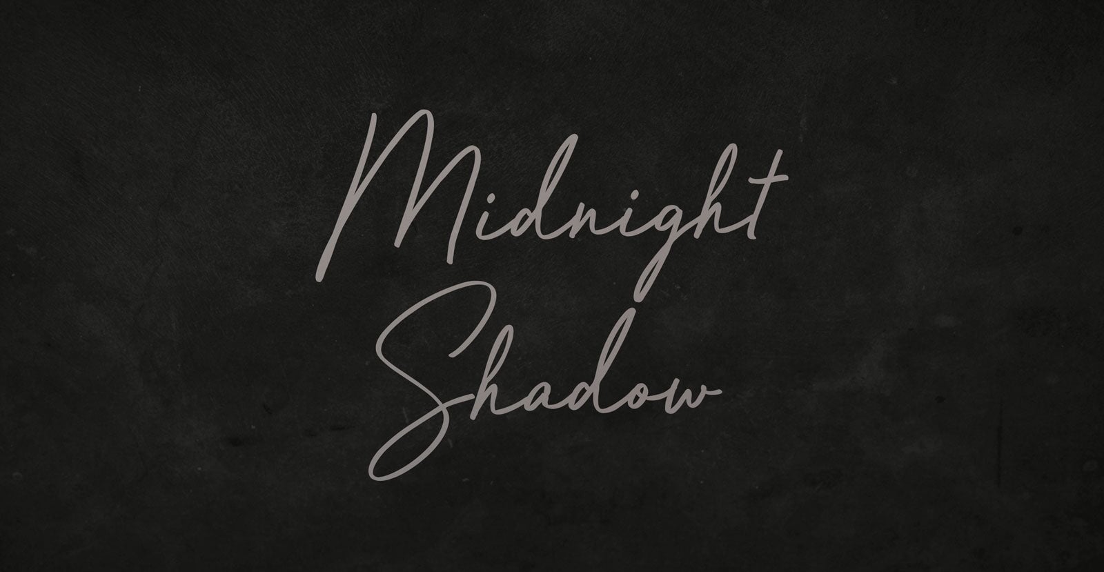 Midnight Shadow Handwritten Pen Script Font - BLKBK Type - Hand Drawn Script Font