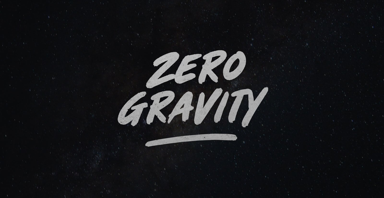 Zero Gravity Handwritten Brush Font - BLKBK Type - Hand Drawn Script Font