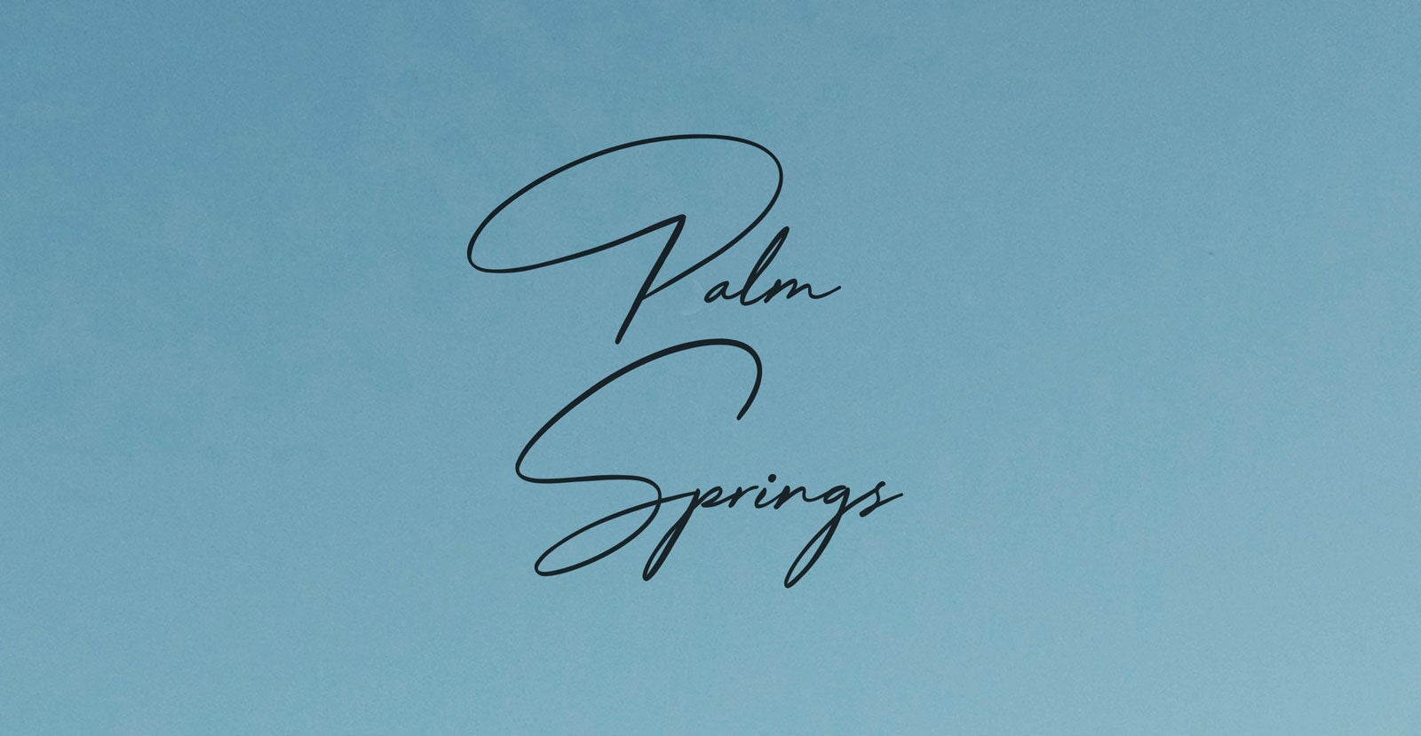 Palm Springs Handwritten Pen Script Font - BLKBK Type - Hand Drawn Script Font