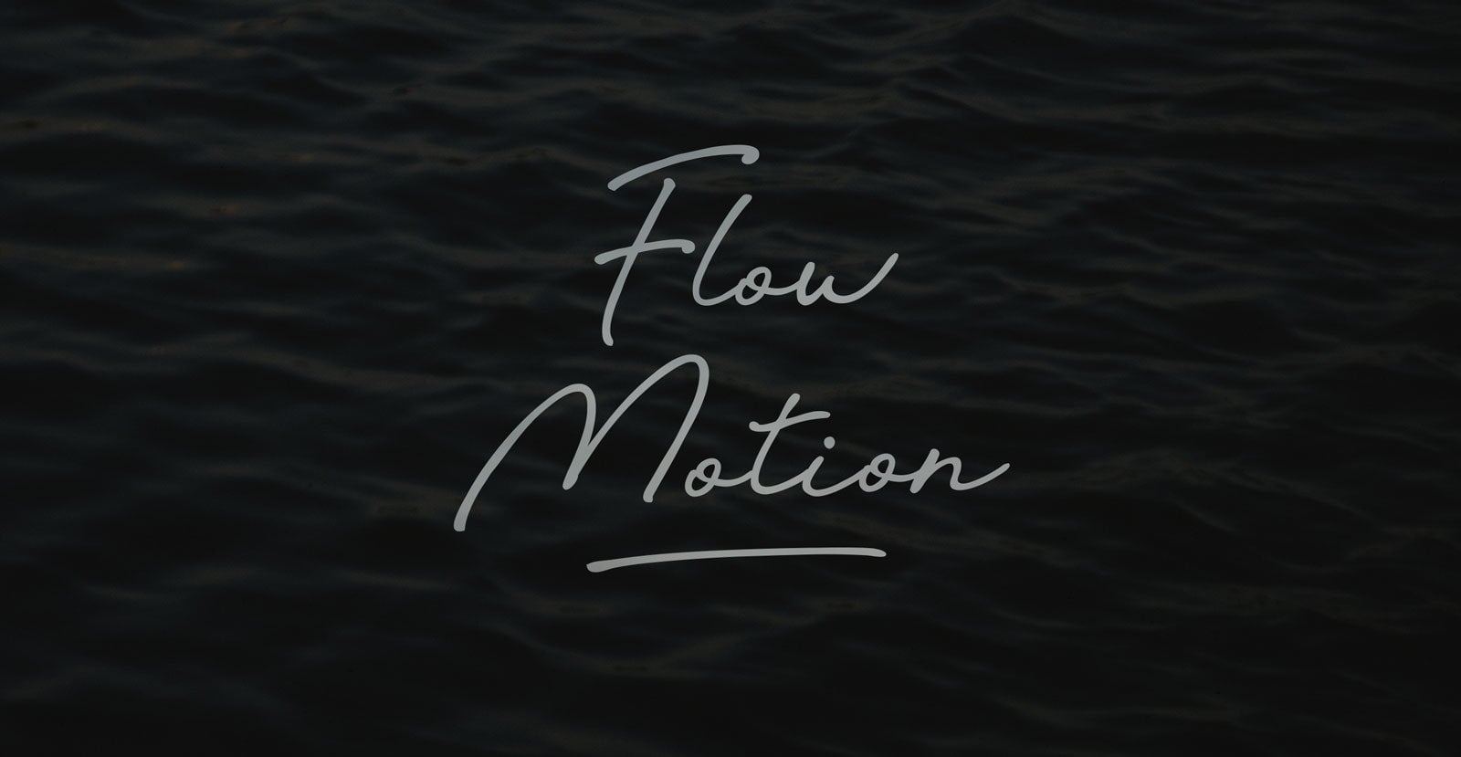 Flow Motion Handwritten Pen Script Font - BLKBK Type - Hand Drawn Script Font