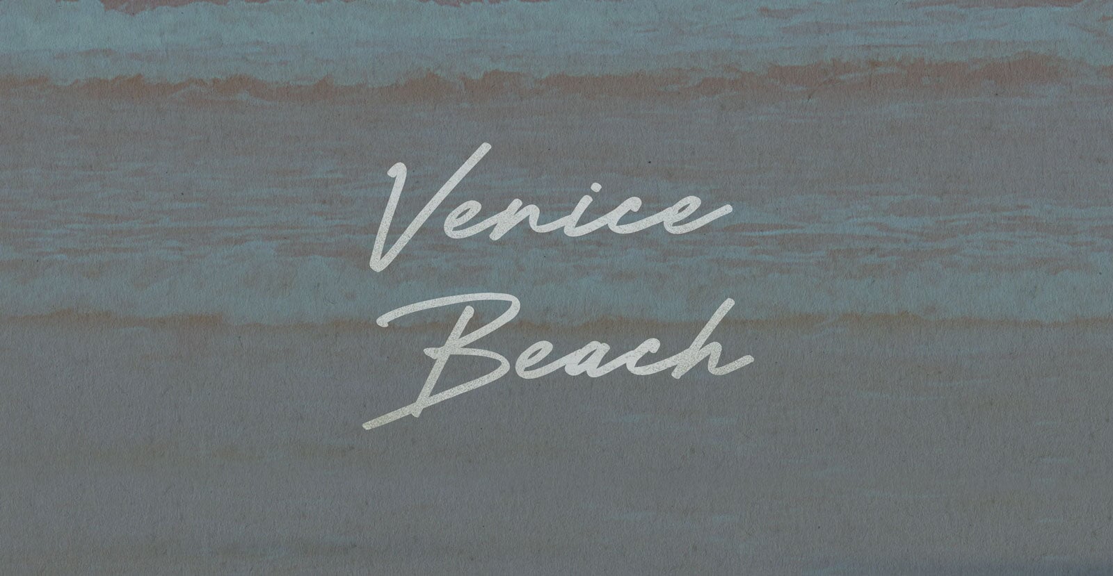Venice Beach Handwritten Brush Script Font - BLKBK Type - Hand Drawn Script Font