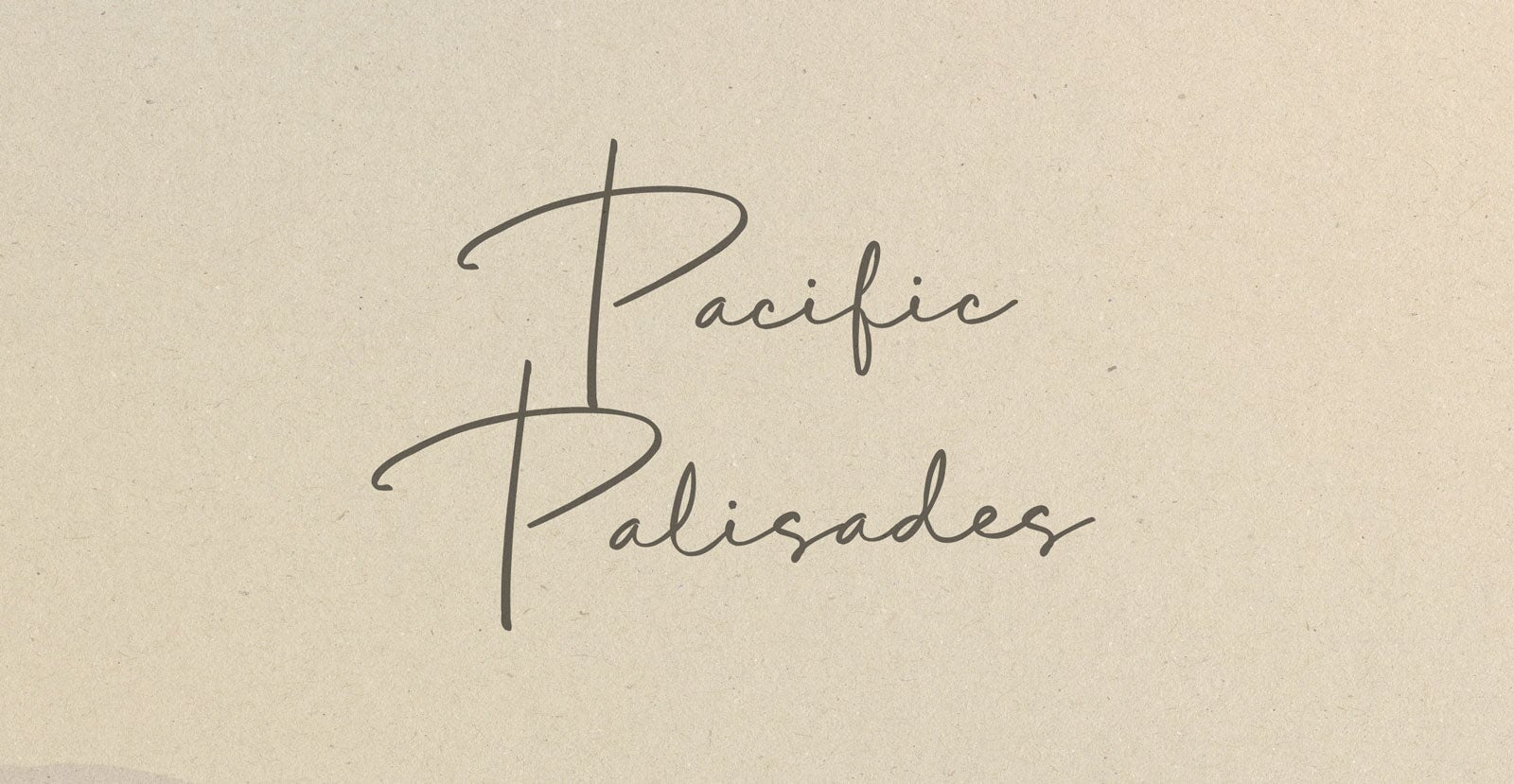 Pacific Palisades Handwritten Pen Script Font - BLKBK Type - Hand Drawn Script Font