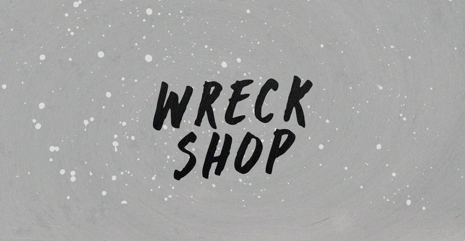 Wreck Shop Fonts - BLKBK Type - Hand Drawn Script Font