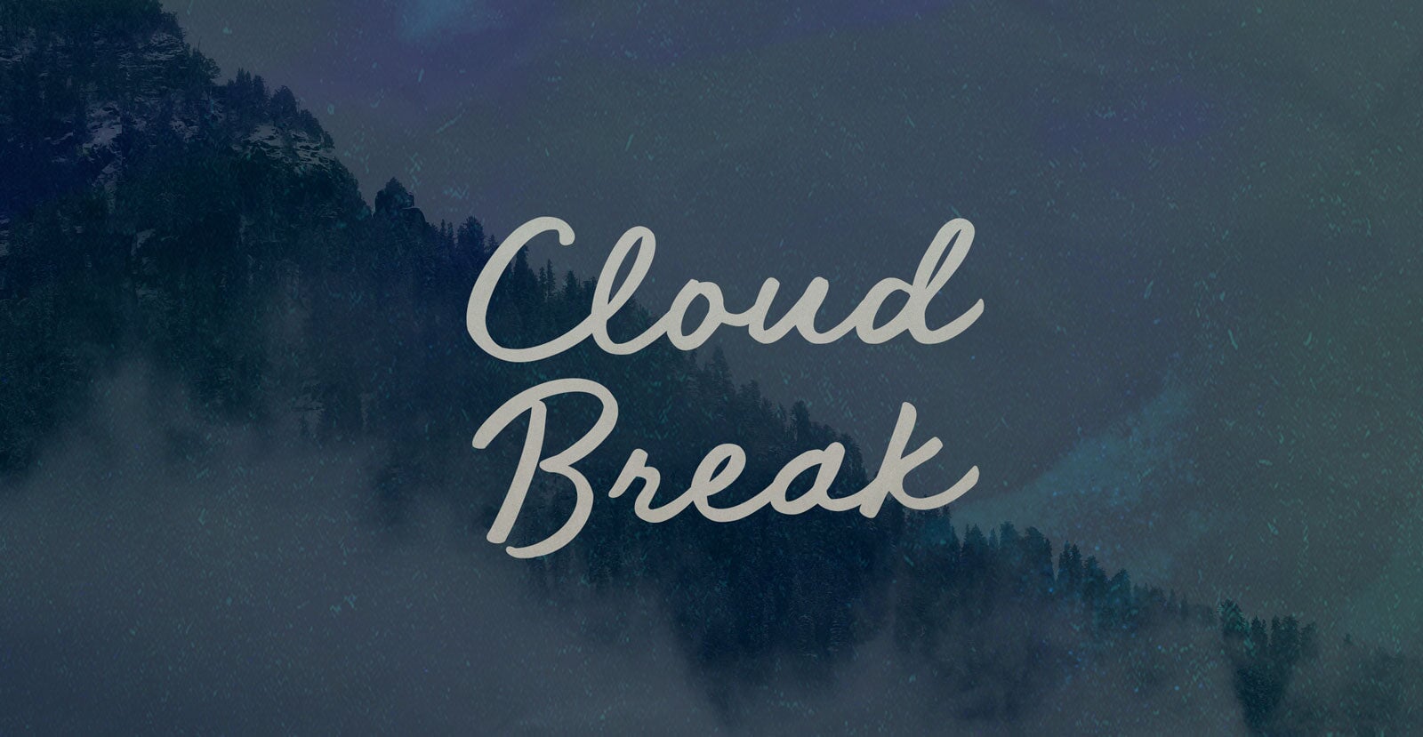 Cloud Break Handwritten Brush Script Font - BLKBK Type - Hand Drawn Script Font
