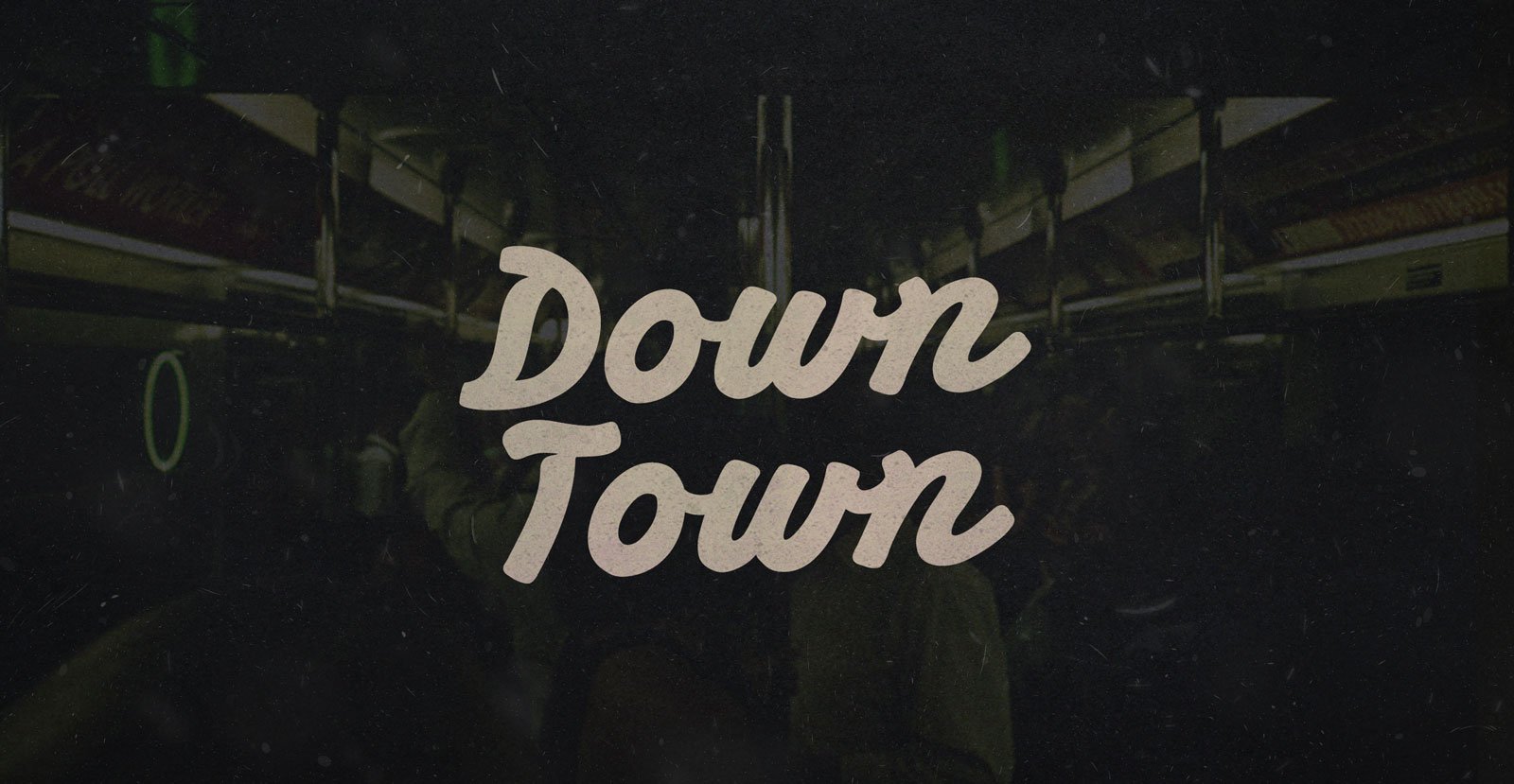 Down Town Handwritten Brush Script Font - BLKBK Type - Hand Drawn Script Font