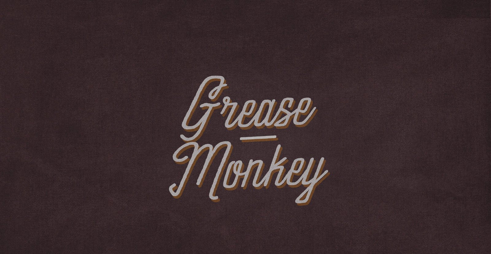 Grease Monkey Handwritten Brush Script Font - BLKBK Type - Hand Drawn Script Font