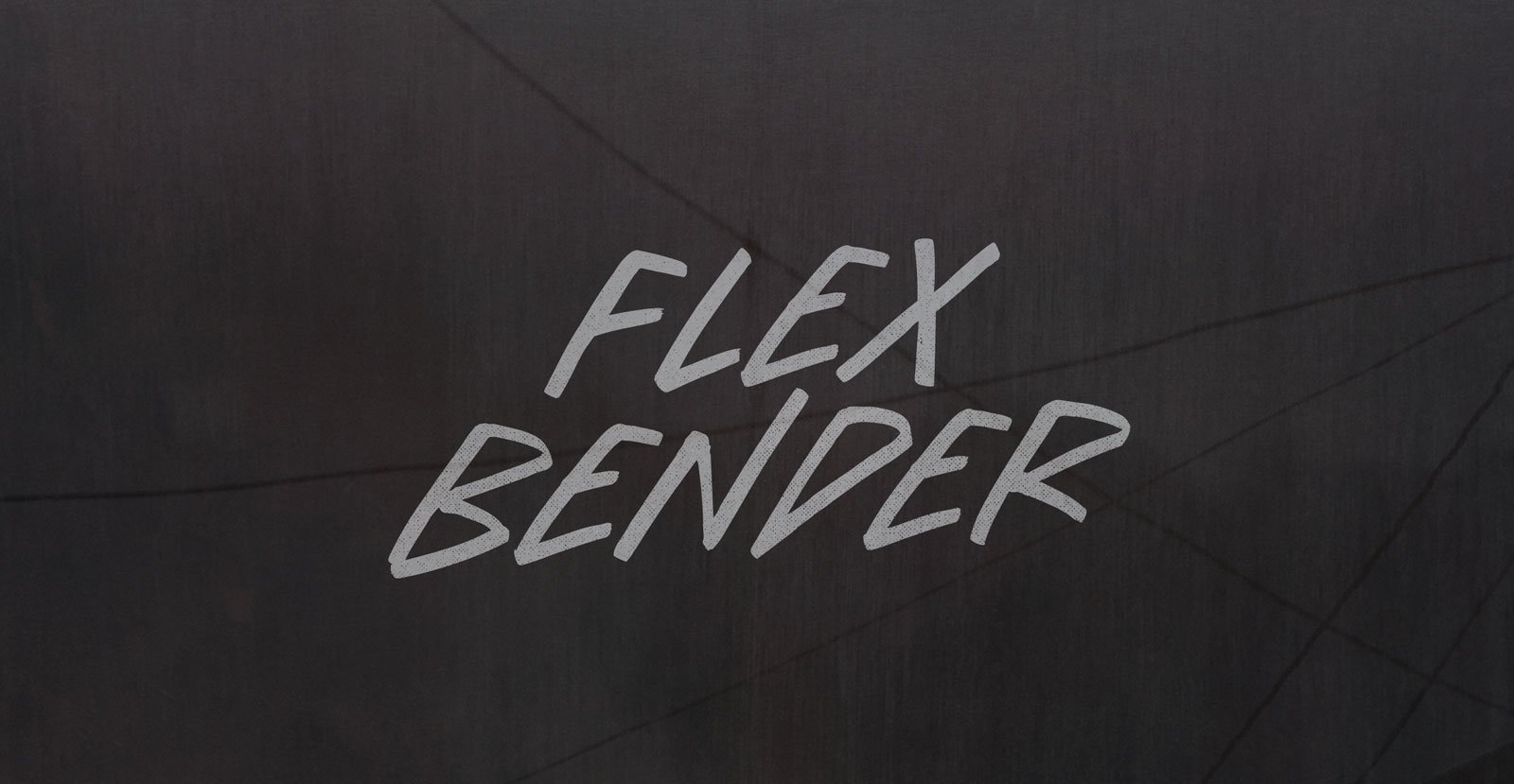 Flex Bender Handwritten Brush Font - BLKBK Type - Hand Drawn Script Font