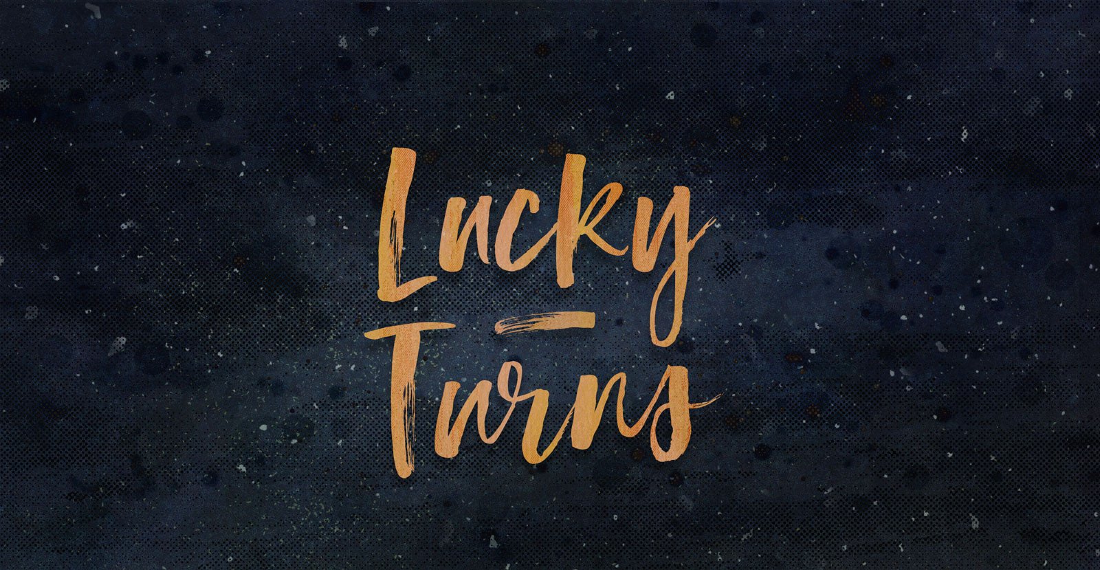 Lucky Turns Handwritten Brush Script Font - BLKBK Type - Hand Drawn Script Font