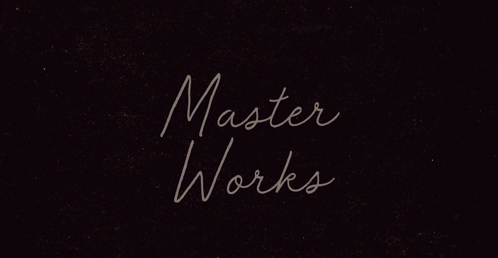 Master Works Handwritten Brush Script Font - BLKBK Type - Hand Drawn Script Font