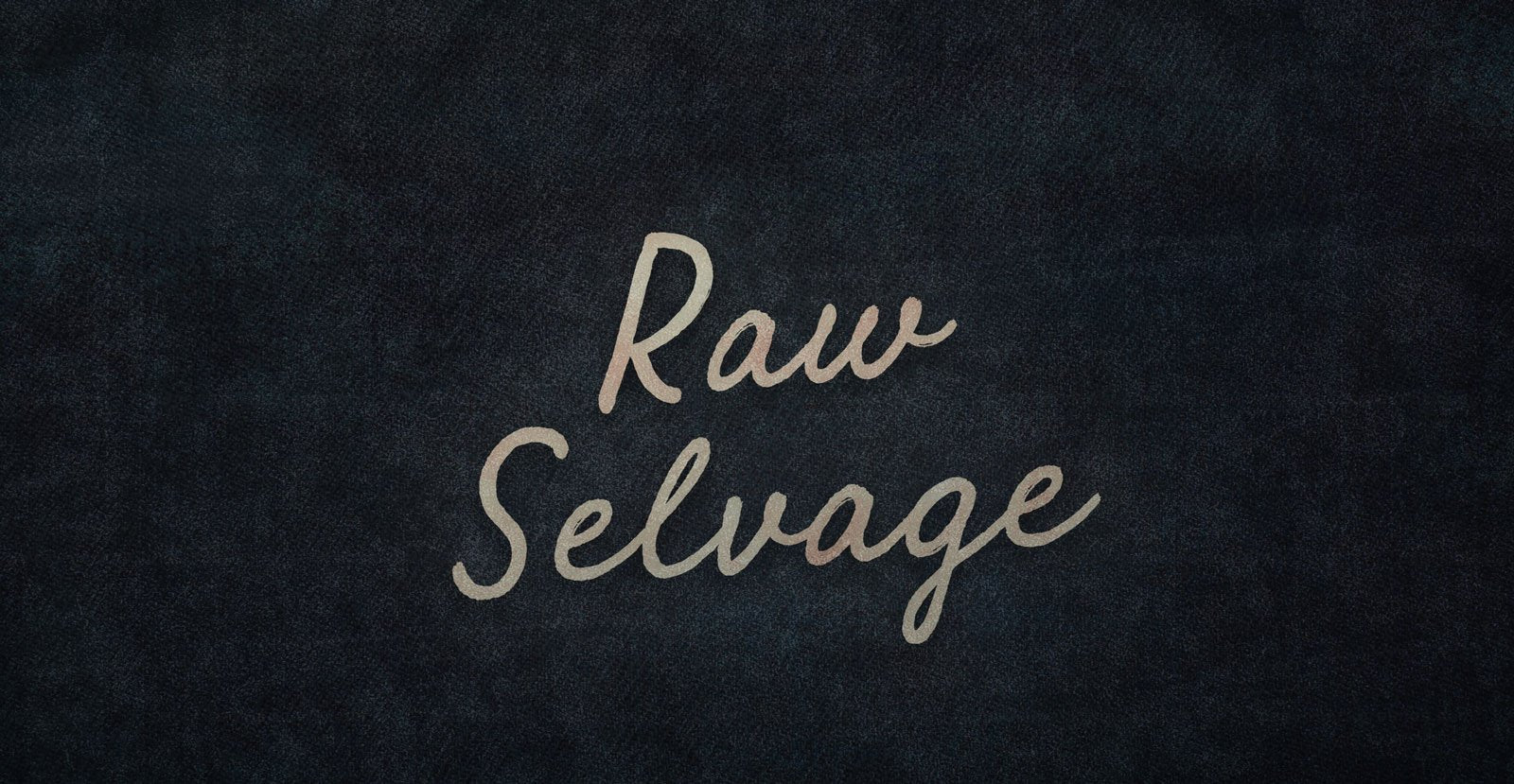 Raw Selvage Handwritten Brush Script Font - BLKBK Type - Hand Drawn Script Font