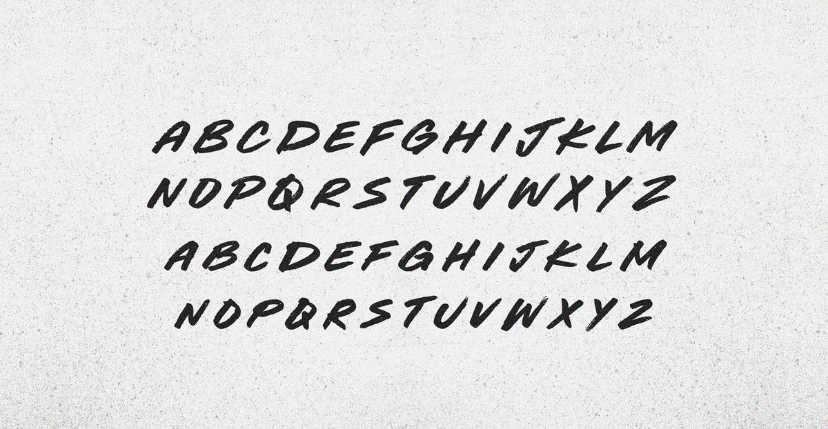 Hard Core Handwritten Brush Font - BLKBK Type - Hand Drawn Script Font