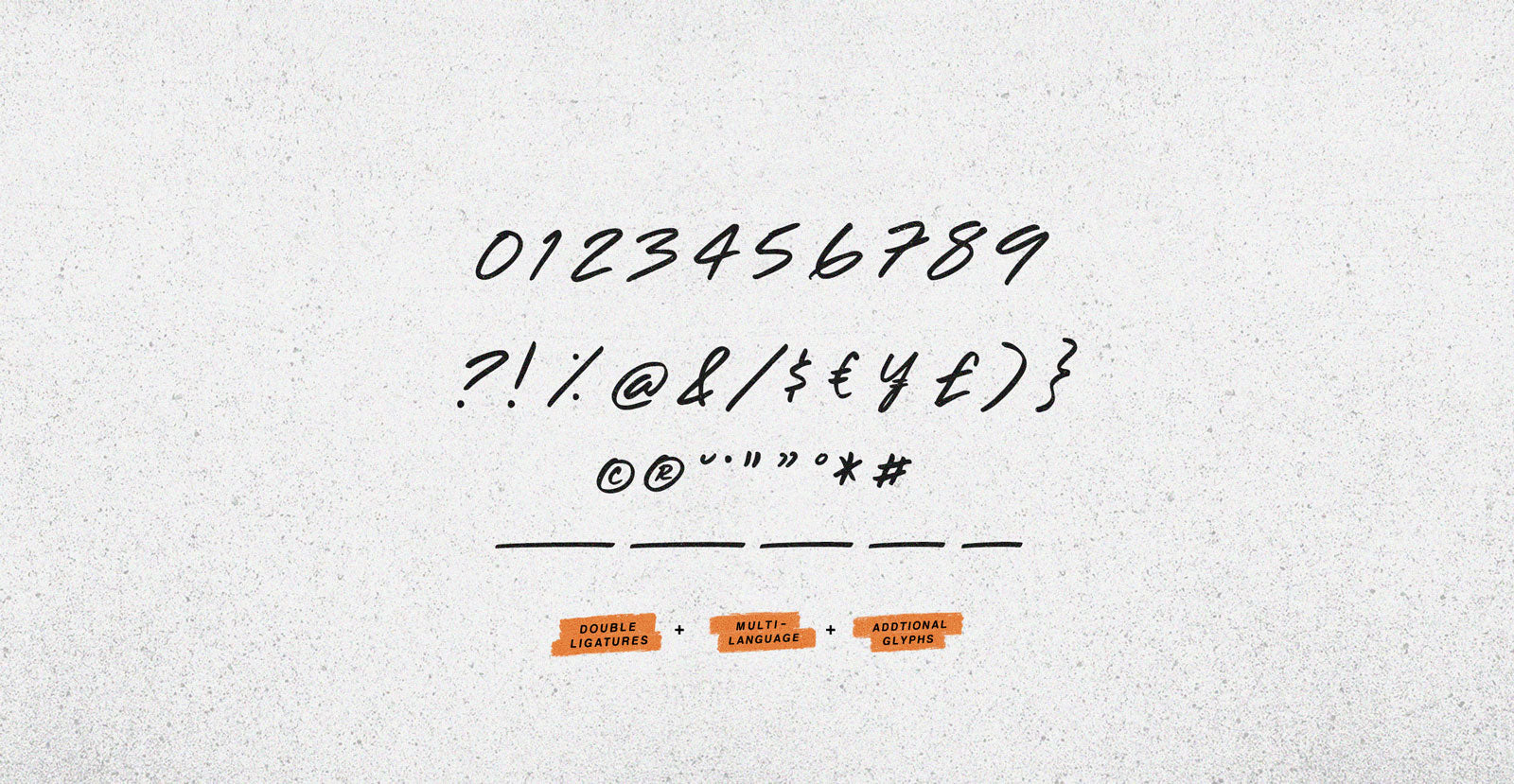 Touch Tone Handwritten Marker Font - BLKBK Type - Hand Drawn Script Font