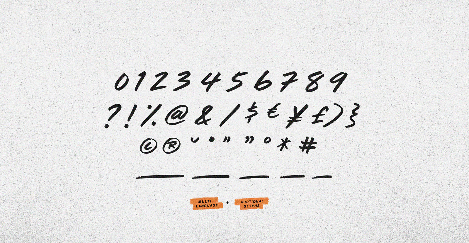 Task Force Handwritten Marker Font - BLKBK Type - Hand Drawn Script Font