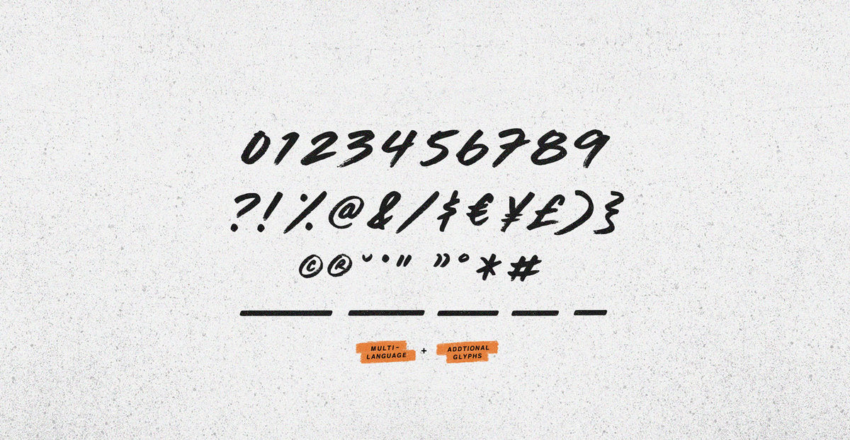 Hard Core Handwritten Brush Font - BLKBK Type - Hand Drawn Script Font