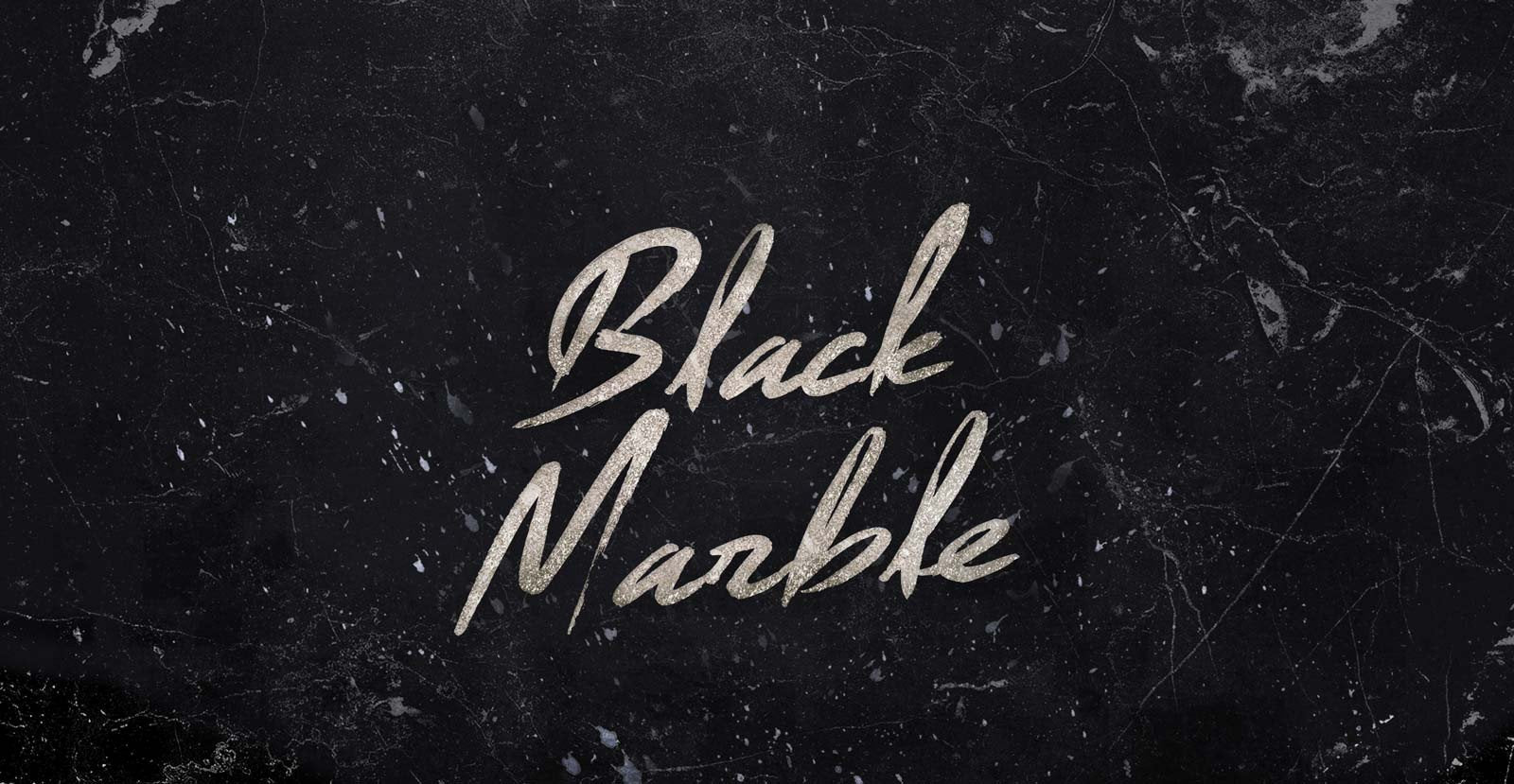 Black Marble Handwritten Brush Script Font - BLKBK Type - Hand Drawn Script Font