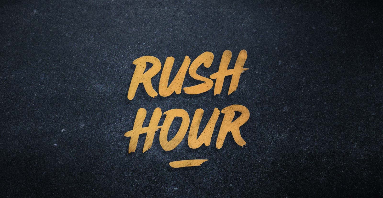 Rush Hour Handwritten Brush Font - BLKBK Type - Hand Drawn Script Font