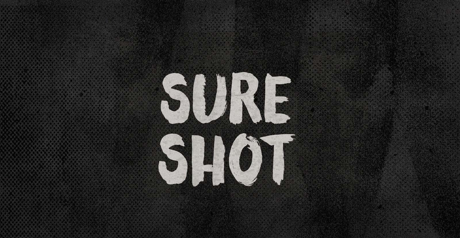 Sure Shot Handwritten Brush Font - BLKBK Type - Hand Drawn Script Font