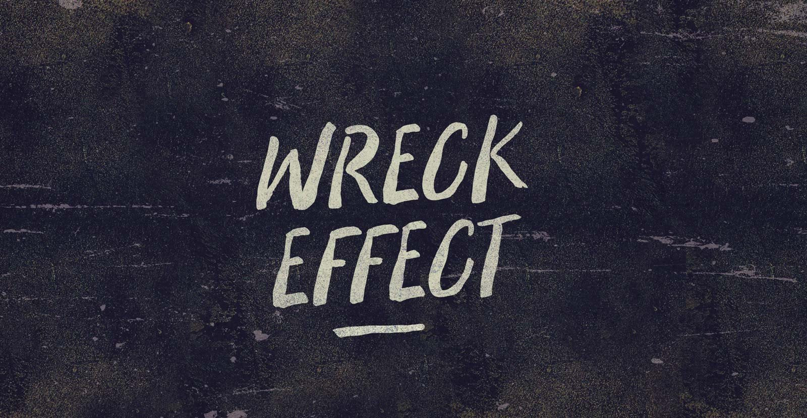 Wreck Effect Handwritten Brush Font - BLKBK Type - Hand Drawn Script Font
